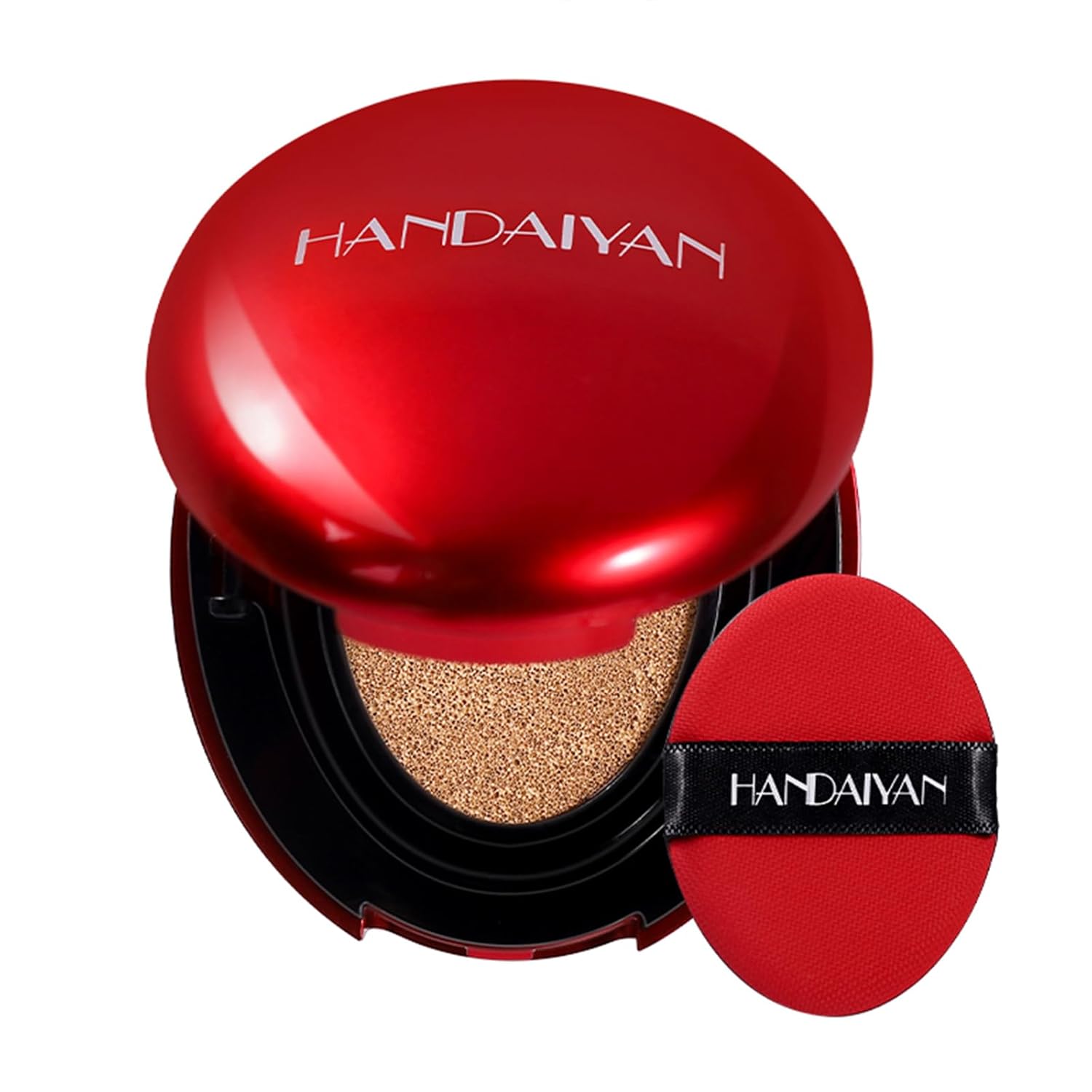Red Cushion Foundation, Natural Full Coverage & Weightless Foundation, 24 Hours Durable Luster, Moisturising Lasting Gloss Glass Skin Cushion (Colour, #05)