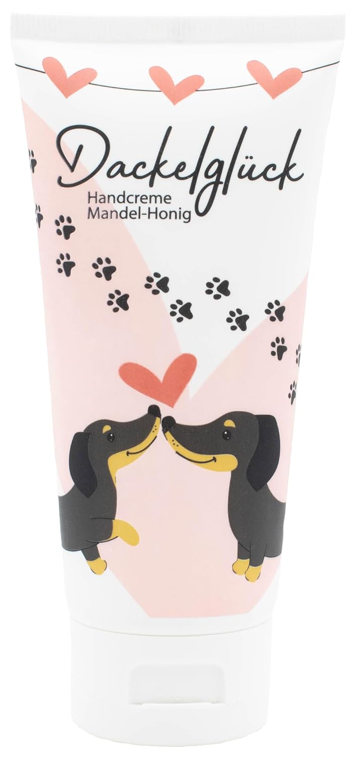 kda Dachshund Hand Cream Almond Honey 100 ml – Dachshund Design – Care Cosmetics Ladies Dachshund Friends (1)