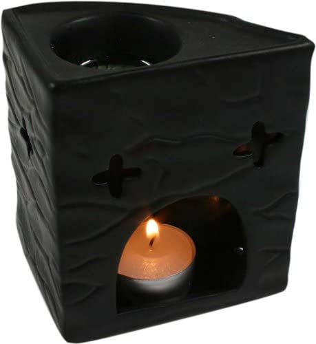 Guru-Shop Ceramic Oil Burner (Buddha Black Lights and Lamps