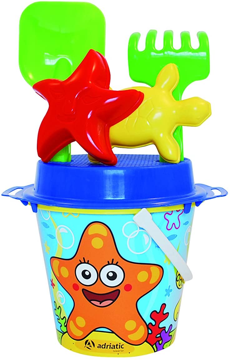 Adriatic Adria 18 X 28 Cm Beach Toys Stellina Bucket Set With Shape
