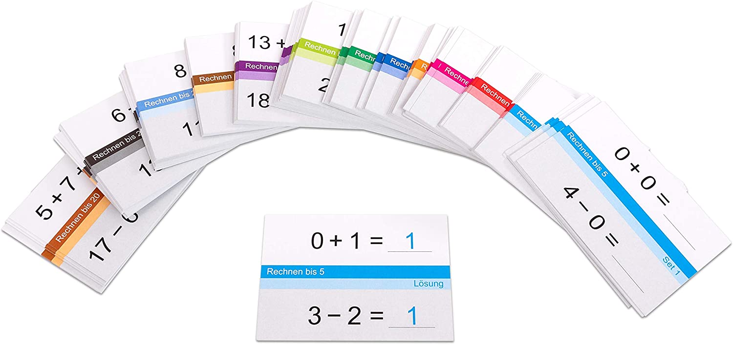Betzold 760999 - Selbstlernkarten Mathe In Der Grundschule 5Er Set