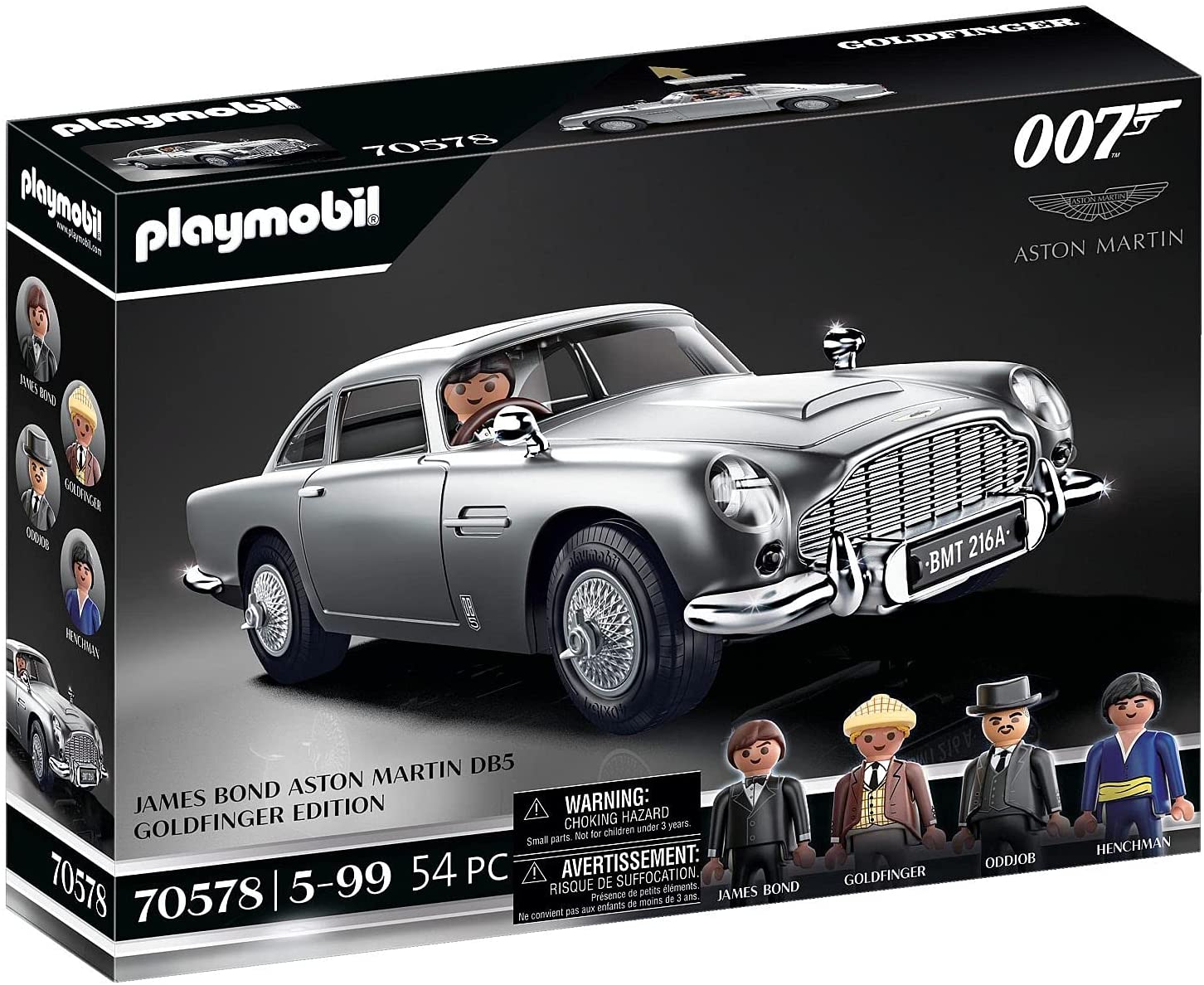 PLAYMOBIL 70578 James Bond Aston Martin DB5 - Goldfinger edition, for James