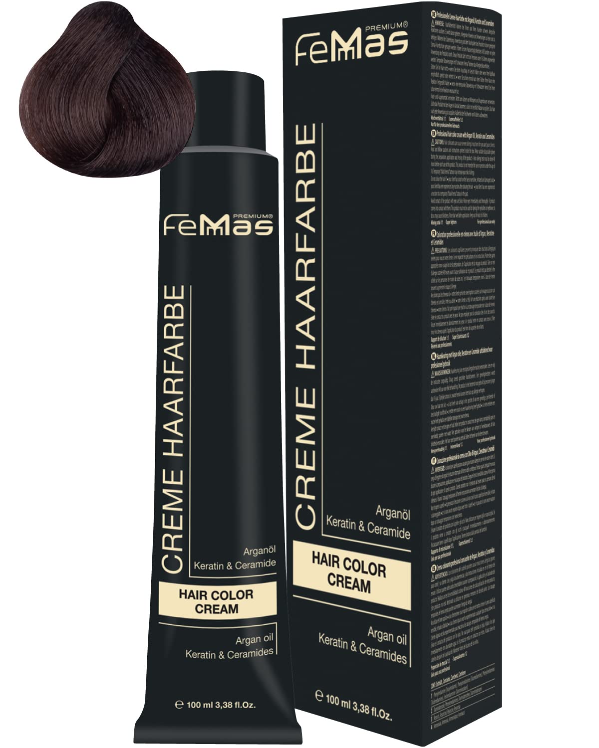 Femmas Hair Colour Cream 100 ml Hair Colour (Dark Blonde Amber Chocolate 6.89), ‎dark 6.89