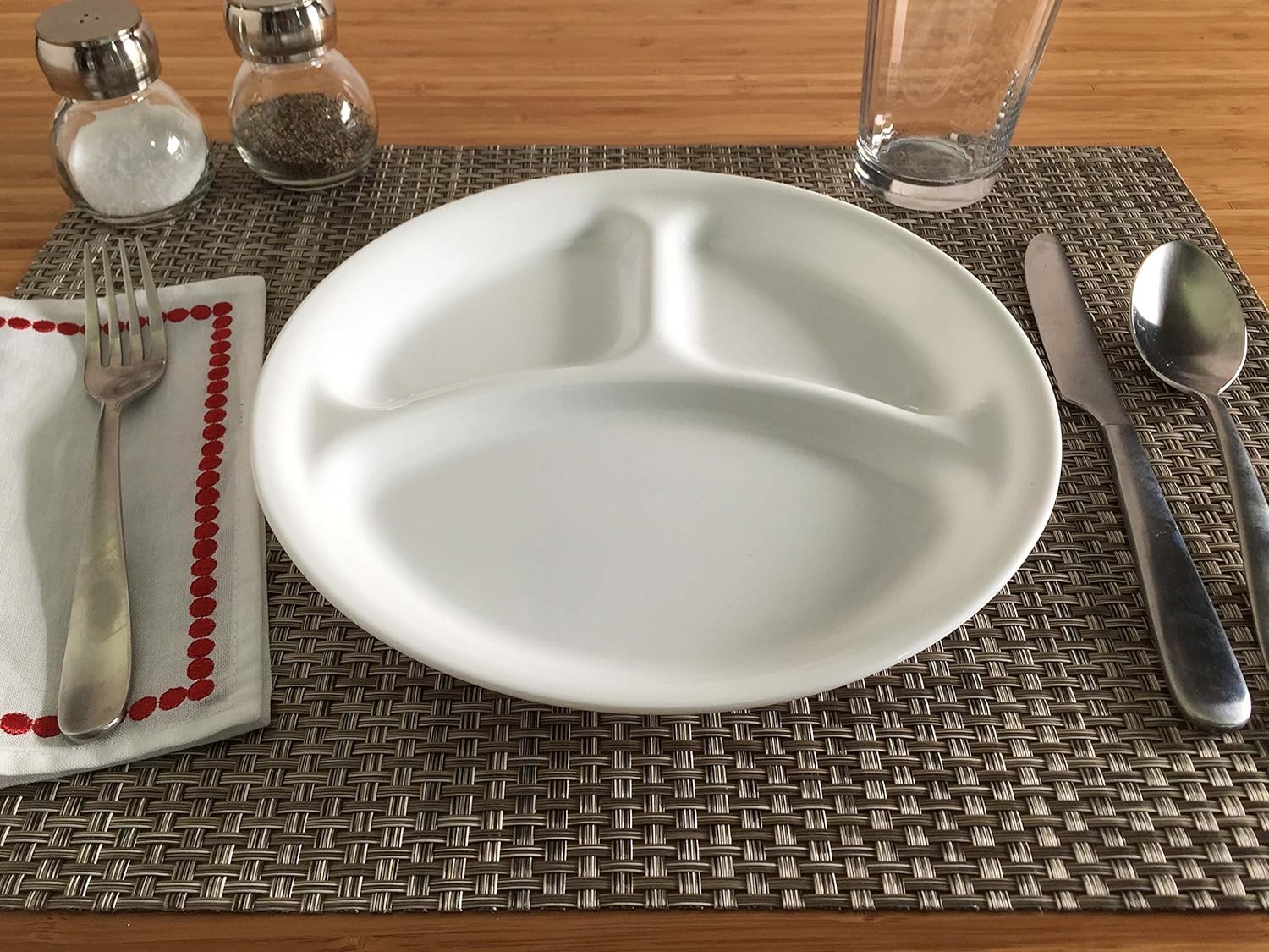 Corelle Pasta-Teller Winter Frost mit breitem Rand aus Vitrelle-Glas 828 ml, weiß, 4 Stück