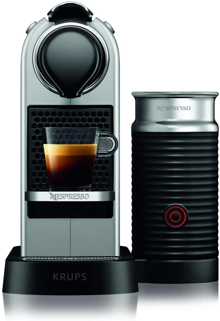 Krups Nespresso XN7405 Capsule Coffee Machine CitiZ Thermoblock Heating System 1L/35.19 fl oz Water Tank 19 Bar