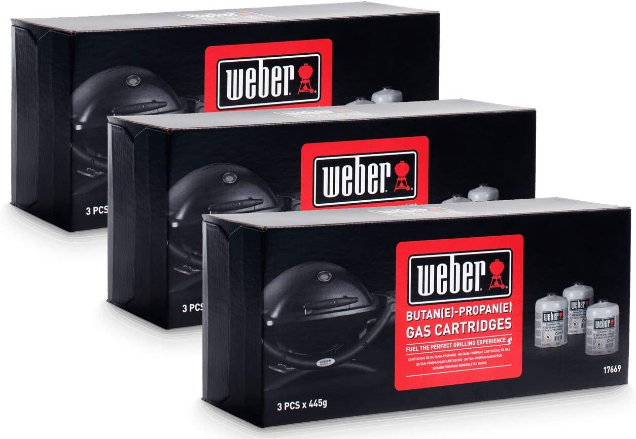 Weber®, Gas Cartridge, Pack of 3