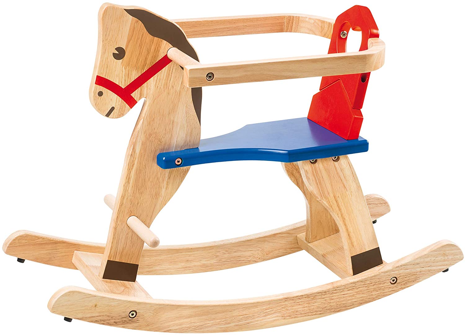 Slow Toy - Selegiochi Rocking Horse, Brown, Blue, Red, Nv39582