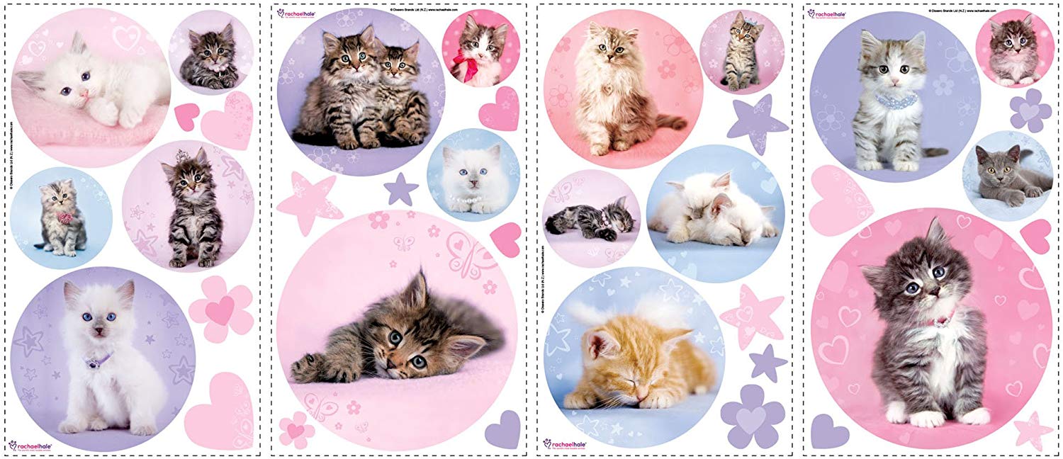 Roommates Rmk1614Scs Kittens Wall Stickers