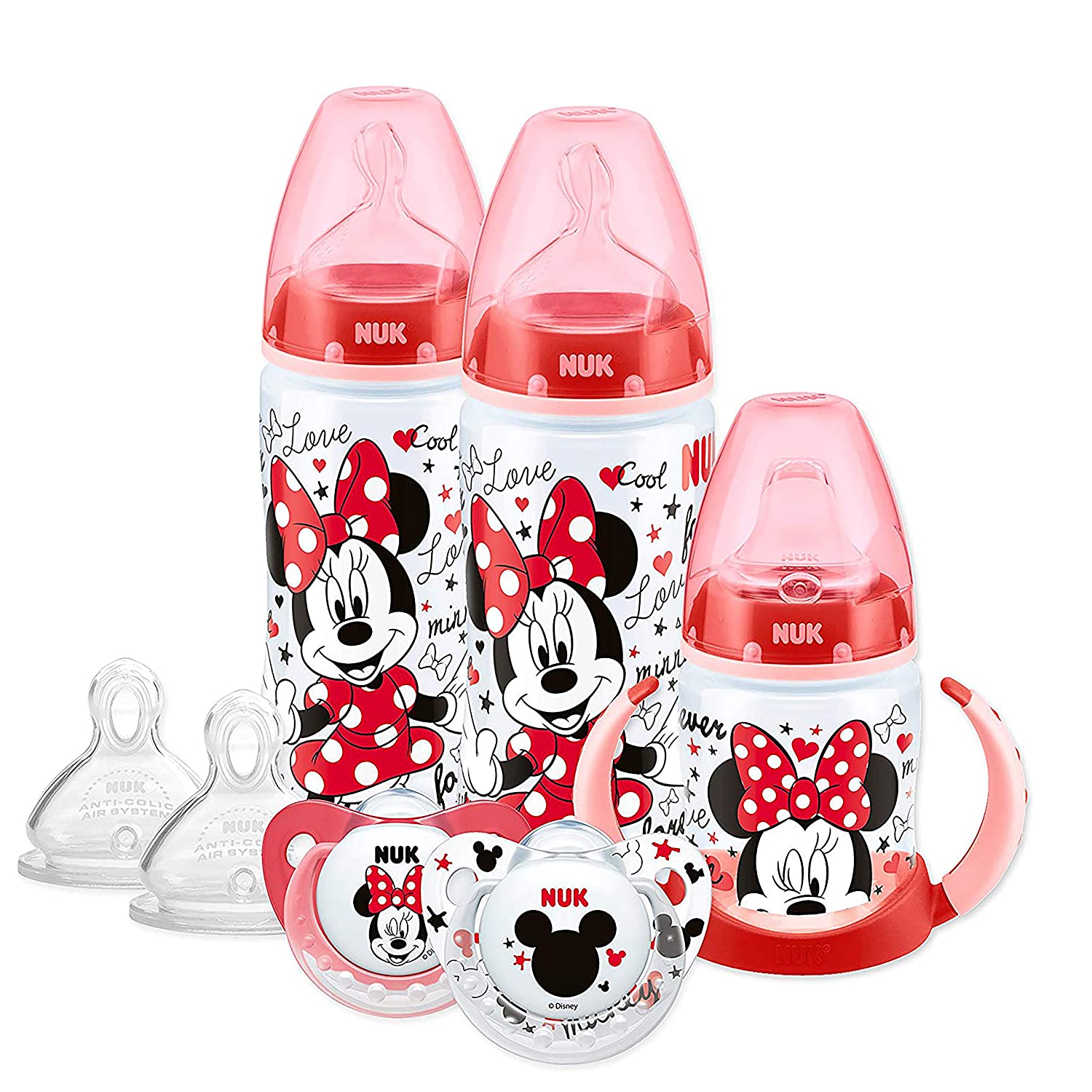 NUK Minnie Mickey baby bottle set (Assorted)