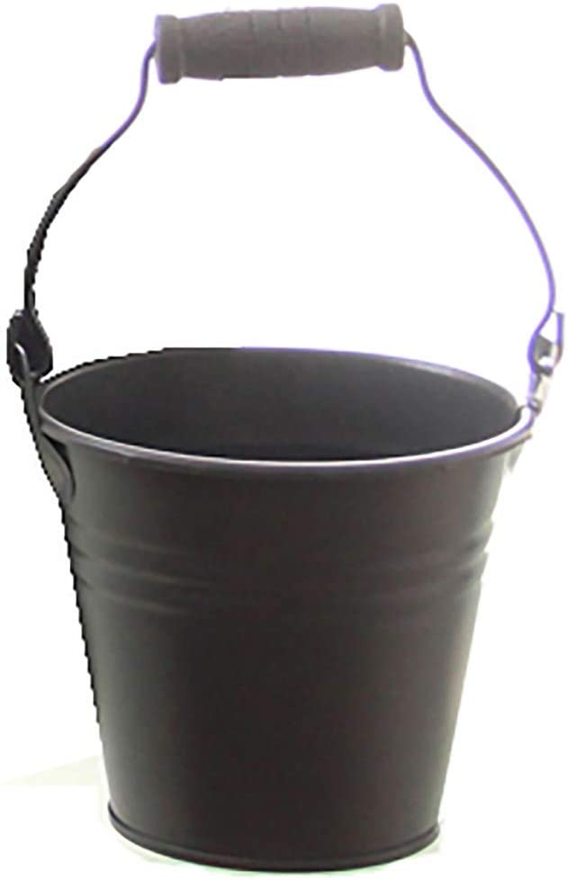 Annastore Metal Bucket Anthracite Satin Matt Decorative Bucket