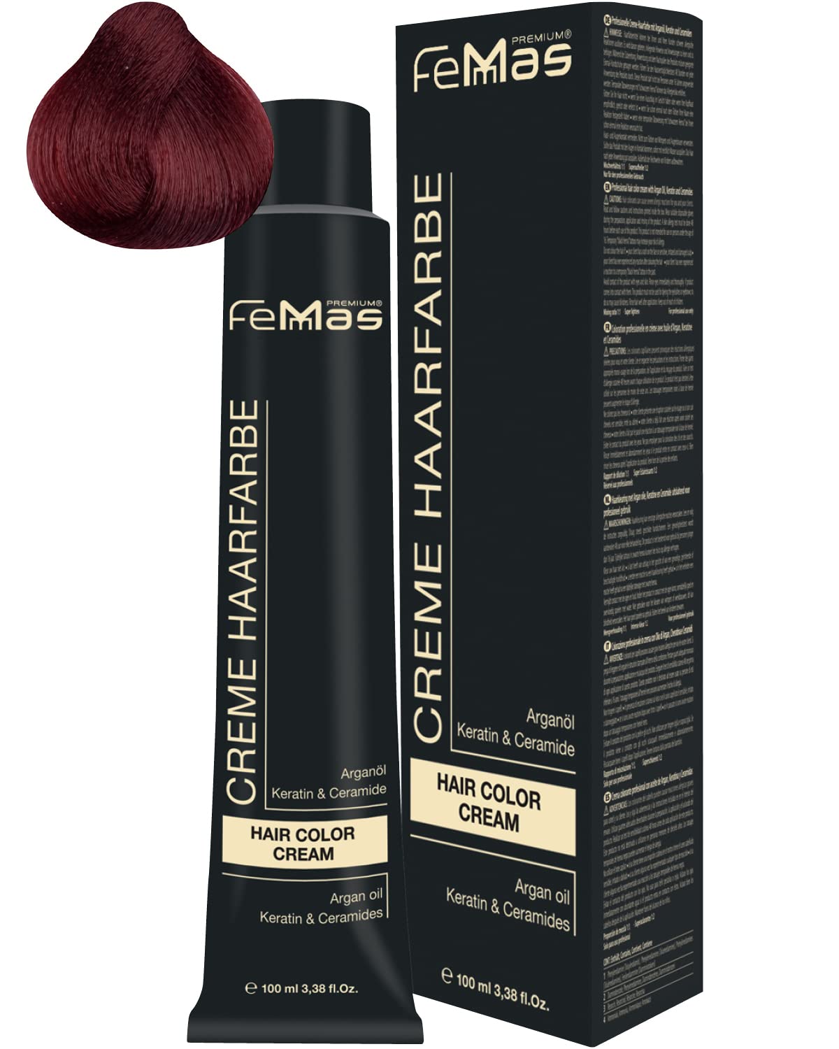 Femmas Hair Colour Cream 100 ml Hair Colour (Dark Blonde Red Intensive 6.66), ‎dark 6.66