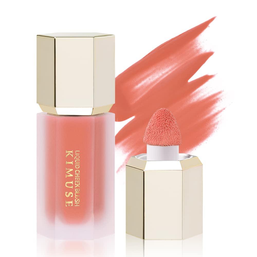 Kimuse Gel Cream Blush, Liquid Blush, Natural Look, Dewy Finish Liquid Blush, Makeup, 4 ml (Joyful-Coral Sheer)
