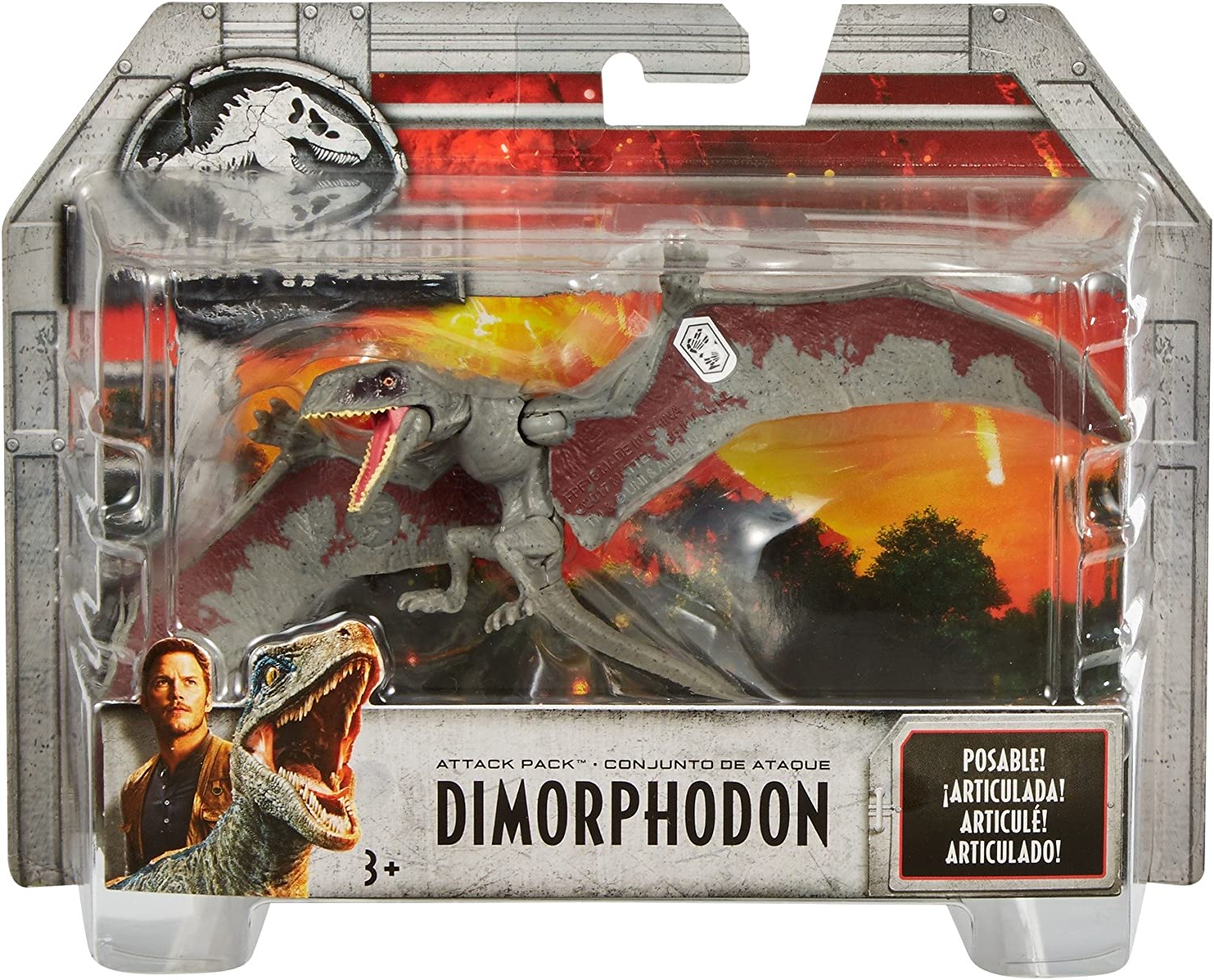 Jurassic World - dinosaur attack pack with 5 motion points