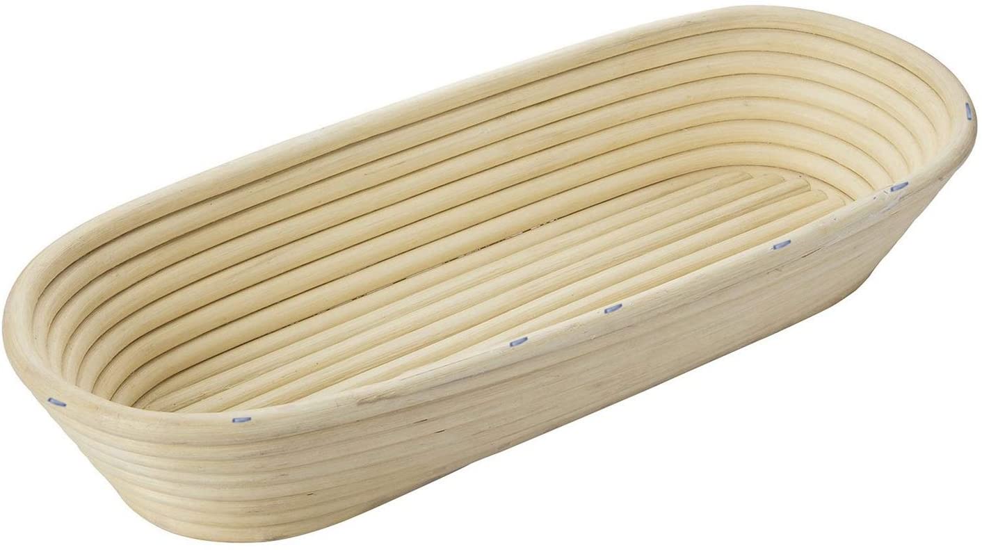 Westmark Proofing Basket for 1500-2000 grams of bread dough, oval, length: 40 cm, rattan, light beige, 32022270