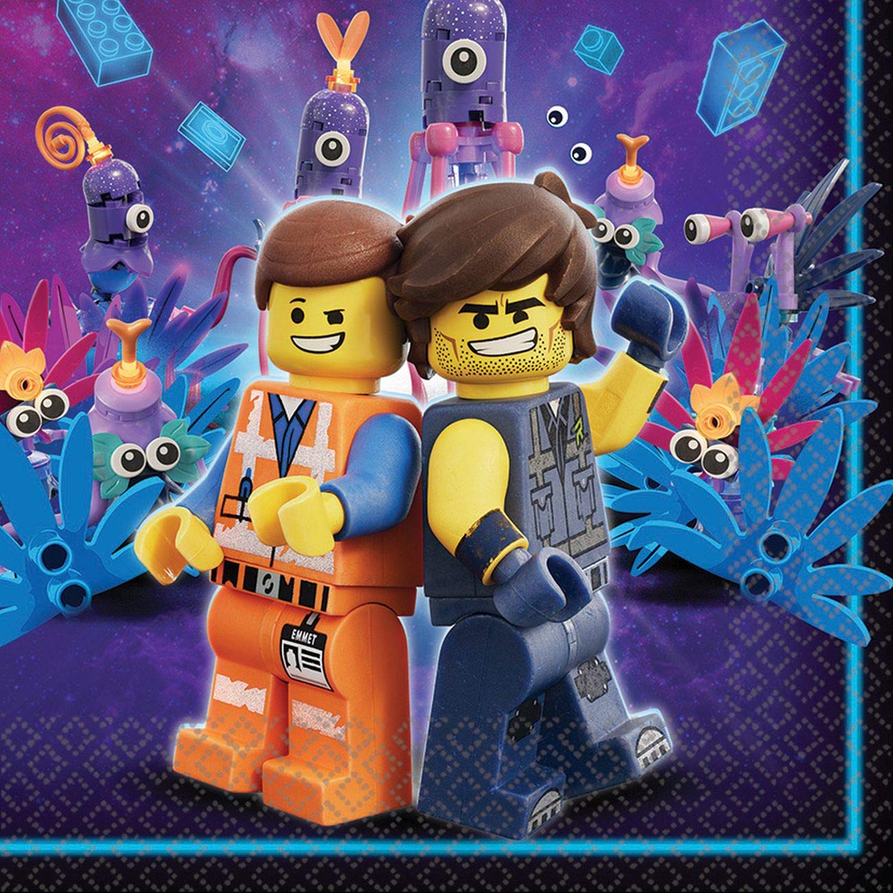 Amscan 511711 16 Napkins Lego Movie 2 Blue