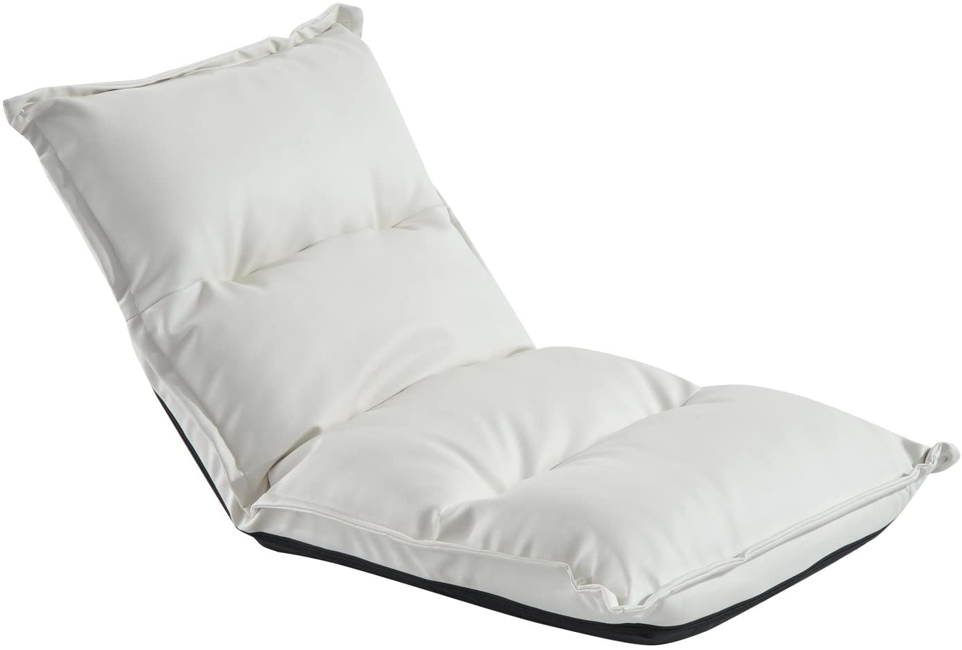 Homcom Folding Seat Cushion Stadium Cushion With Adjustable Backrest Black/