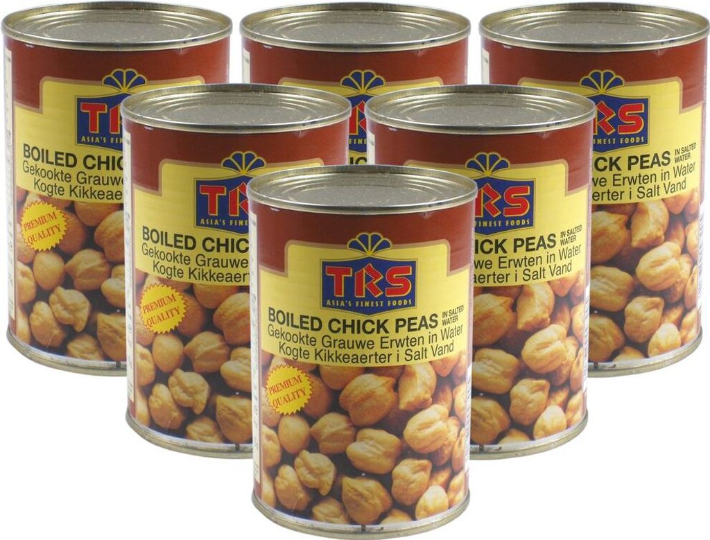 [ 6x 400g / 240g ATG ] TRS Boiled Chickpeas