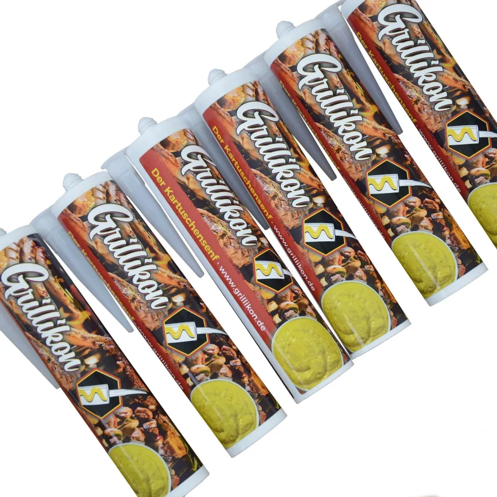 6x Grillikon cartridge mustard in 300 ml
