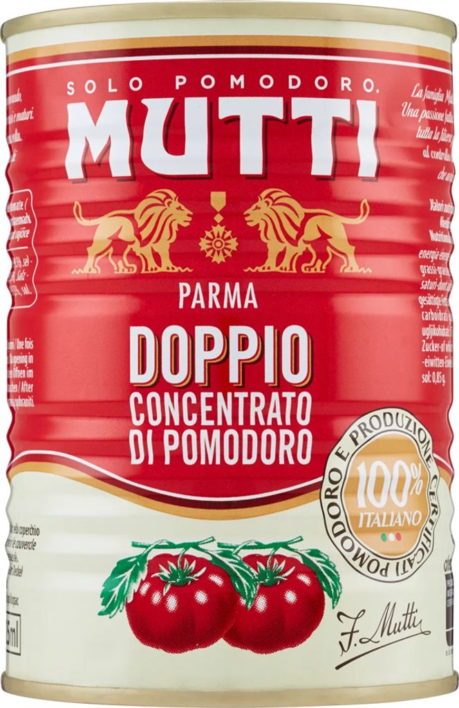 6x Mutti Doppio Concentrato Lattina 880g