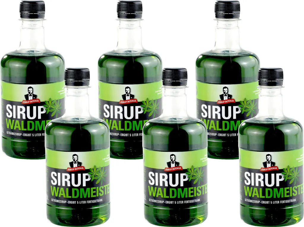 6x Sirup Royale Waldmeister Getränkesirup 0,5 L EW Drinks Cocktails Shakes Desserts Backen
