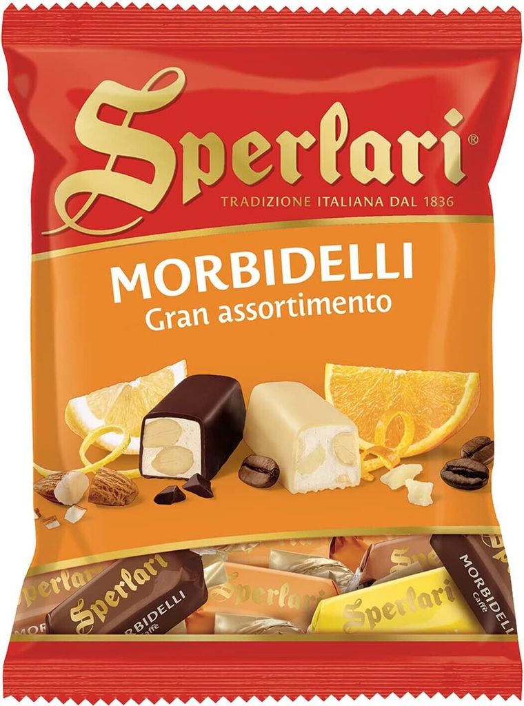6x Sperlari Torroncini Morbidelli Gran Assortimento Großes Sortiment 117g