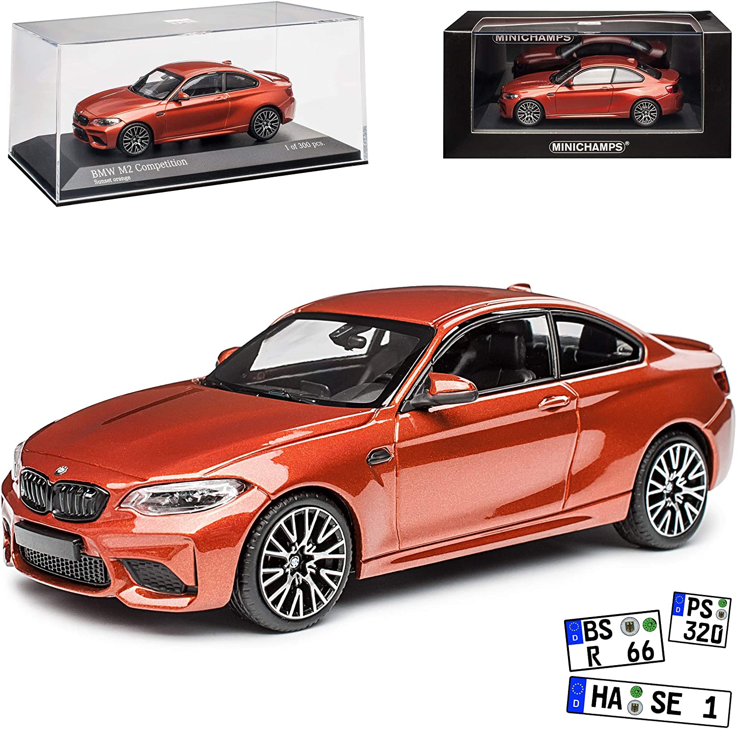 Minichamps B-M-W B-M-W 2 F22 M2 Competition Coupe Orange Metallic Model From 2013 Version Si