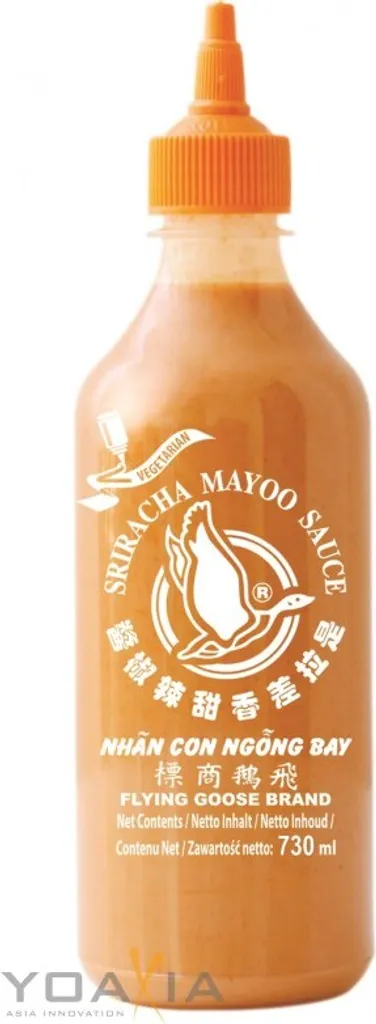 [ 730ml ] FLYING GOOSE Sriracha Mayoo Sauce / Chilicreme würzig-scharf