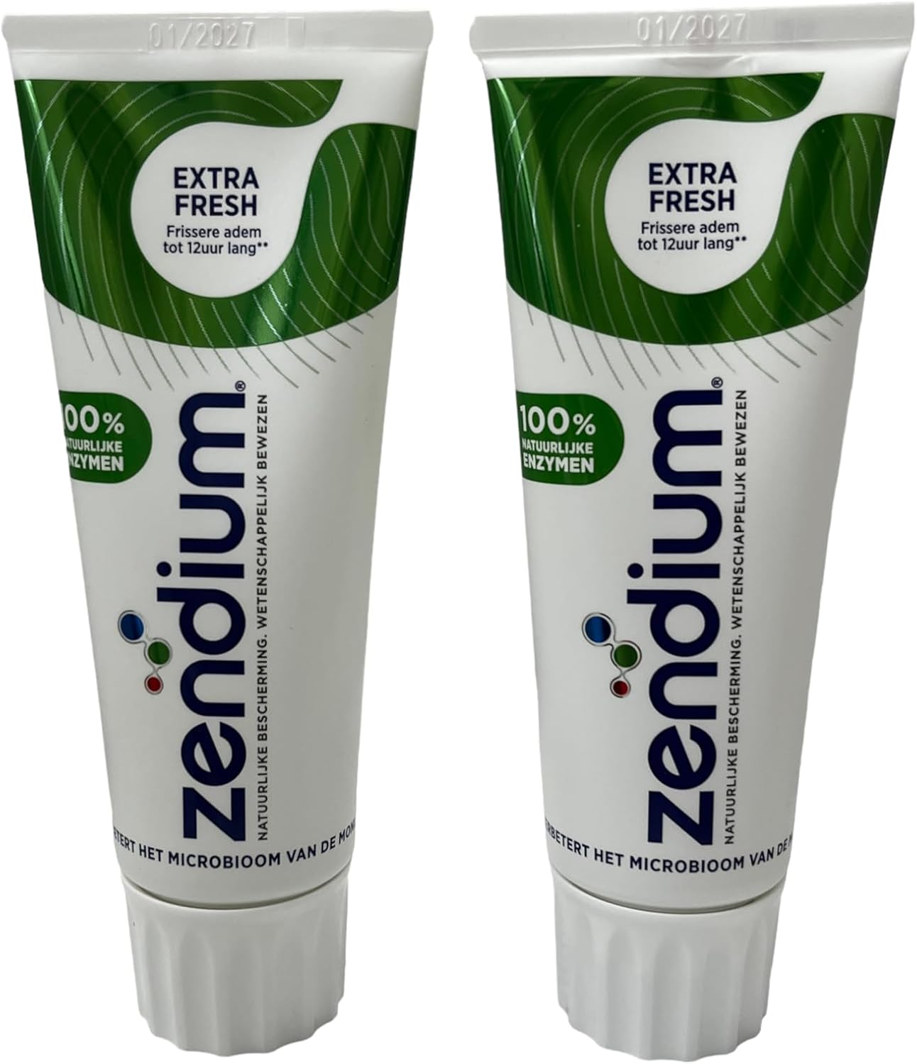 2x Zendium with Proteins & Enzymes 75ml Toothpaste Fresh Mint New