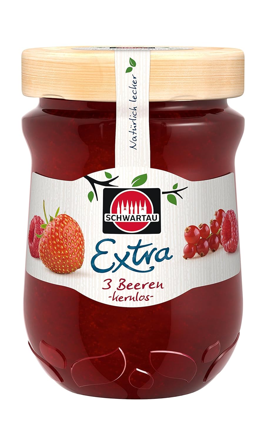 Schwartau Extra 3 Berries Seedless Jam Pack of 8 (8 x 340 g)