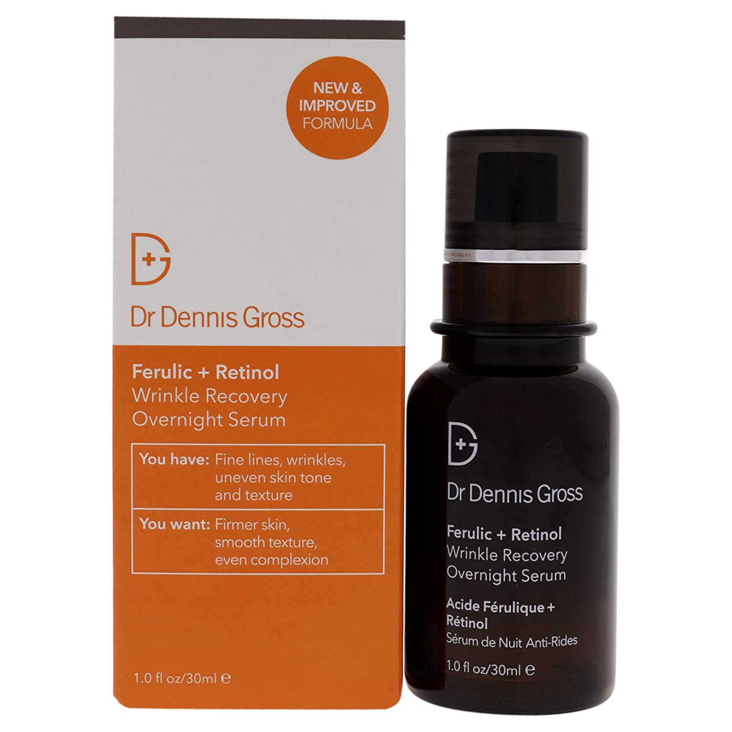 Dr Dennis Gross Dr. Dennis Gross Skincare Ferulic + Retinol Wrinkle Recovery Over Night Face Serum 30ml