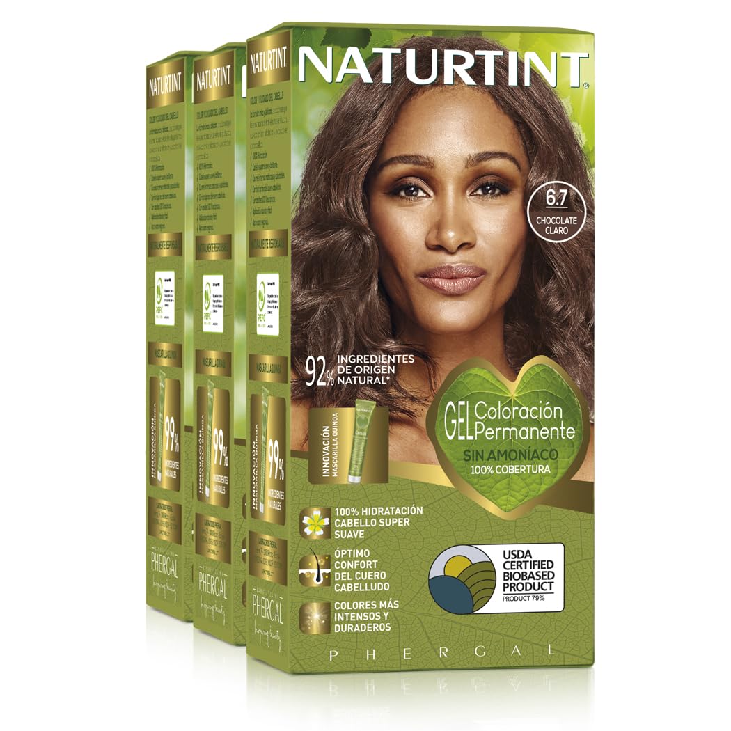 Naturtint Hair color without ammonia, with a high percentage of natural ingredients, 170 ml (x3)
