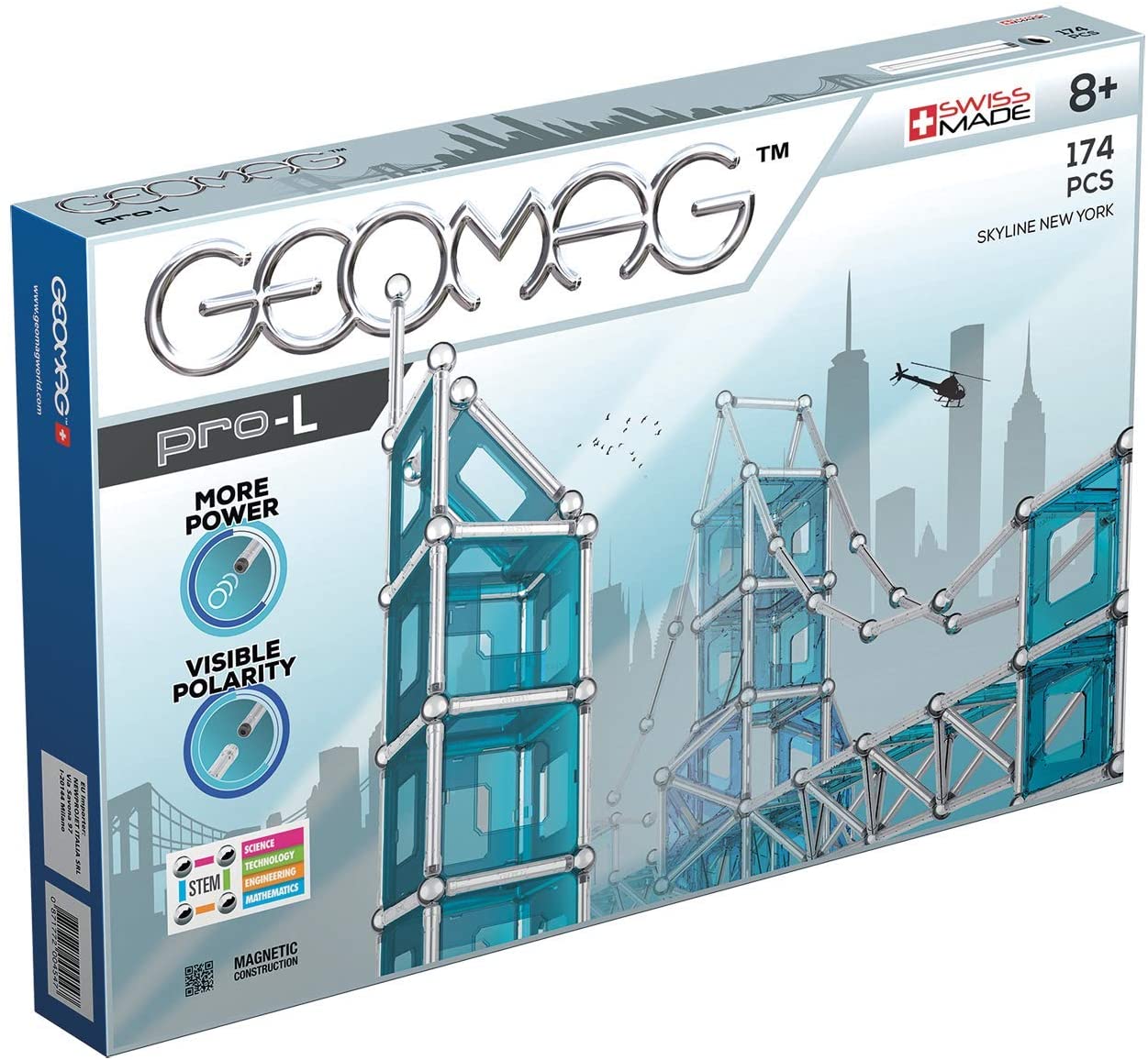 Geomag 00027 PRO L Skyline New York Construction Toy 174 Pieces Multi-Colou