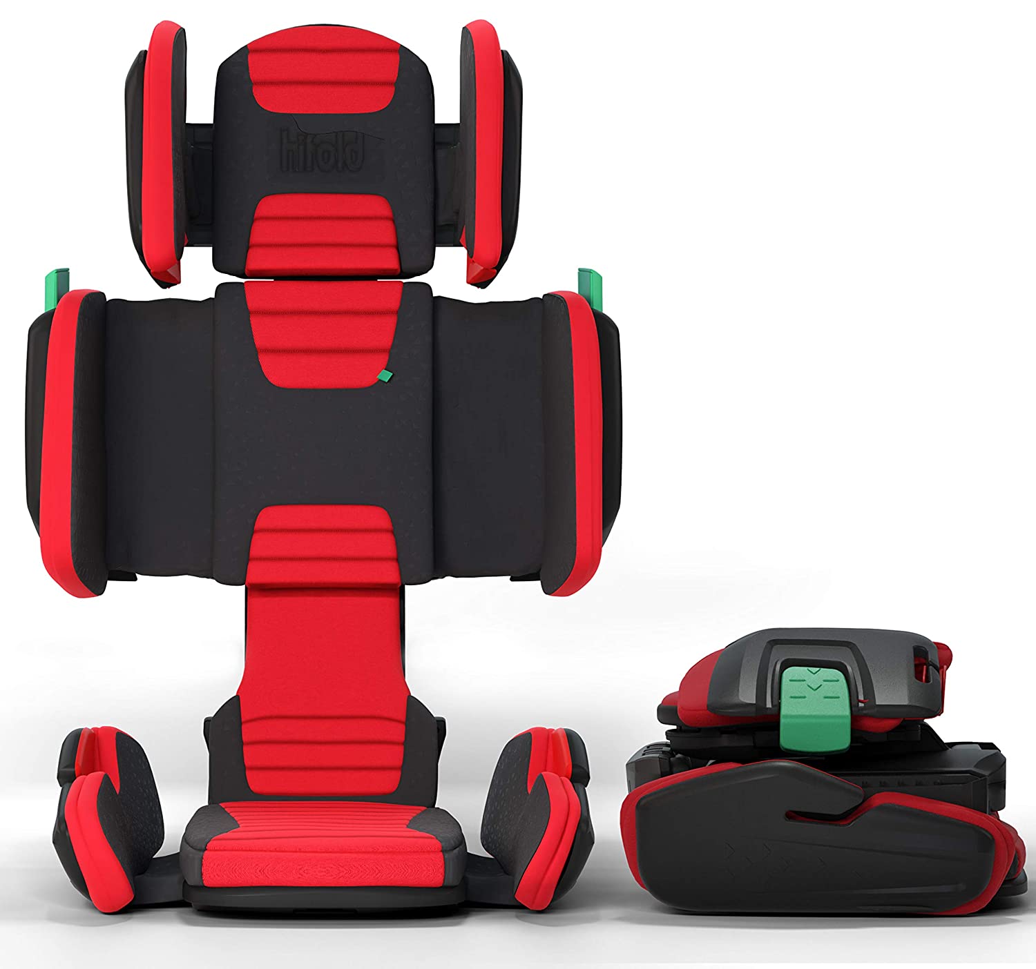 Hifold I Child Car Seat I Child Car Seat I Child Seat Group 2-3 (15-36 kg) I Foldable I Red