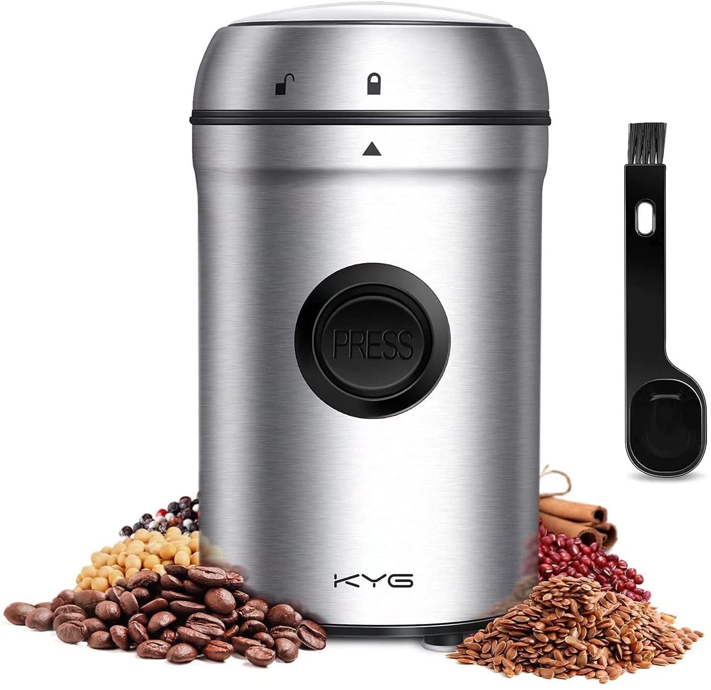 KYG Coffee Grinder 200 W Electric Propeller Mills with 25000 rpm Powerful M