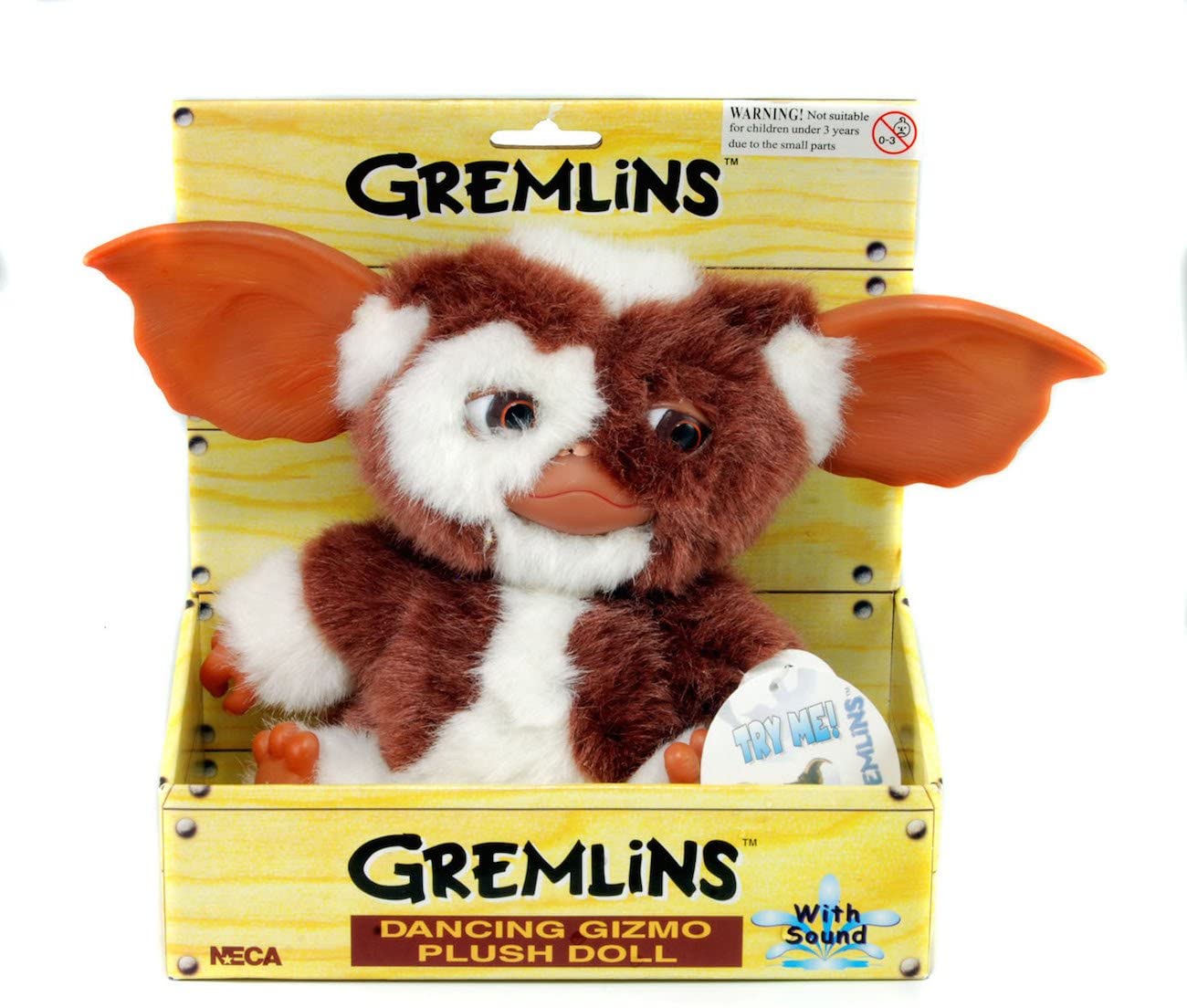 NECA Gremlins Dancing Plush With Sound Doll Gizmo