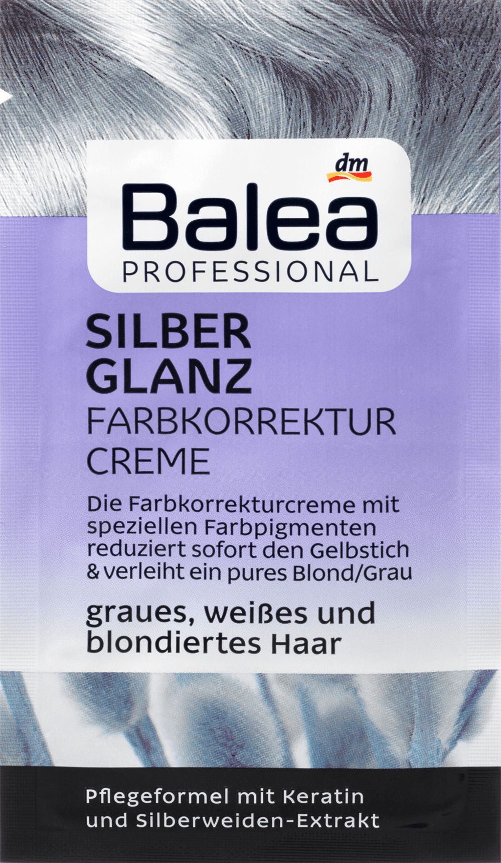 Balea Professional Colour Correction Cream With Silver Glitter, 20 Ml