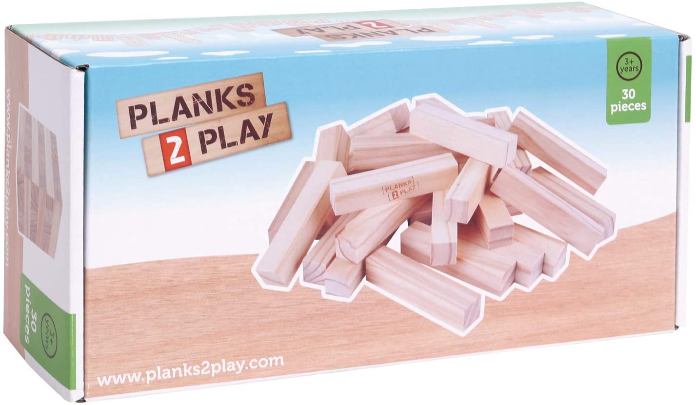 Planks 2 Play - 30 Large Wooden Pillars