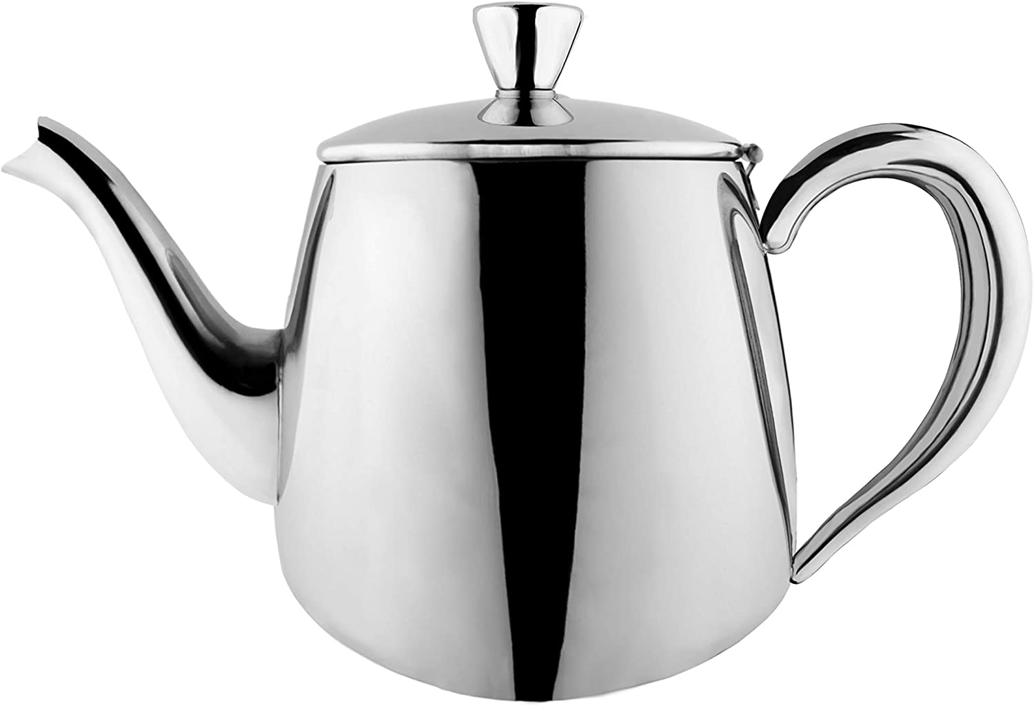 Cafe Ole PT-018 teapot, stainless steel, 18 ounces