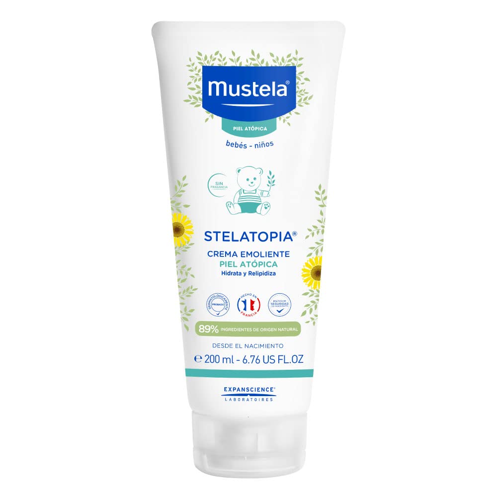 Mustela Stelatopia Moisturising Cream for Very Dry, Sensitive and Atopic Skin (1 x 200 ml)