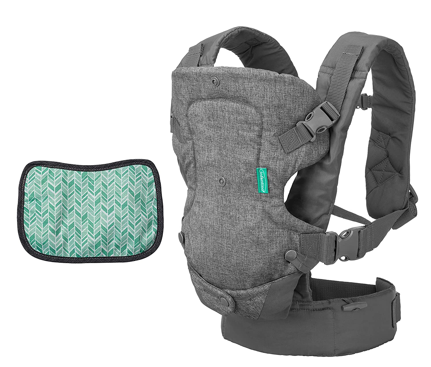 Infantino Flip Advanced 4-in-1 Baby Carrier - Ergonomic Baby Carrier with 4 Carrying Positions - For Infants and Toddlers from 3.6 - 14.5 kg