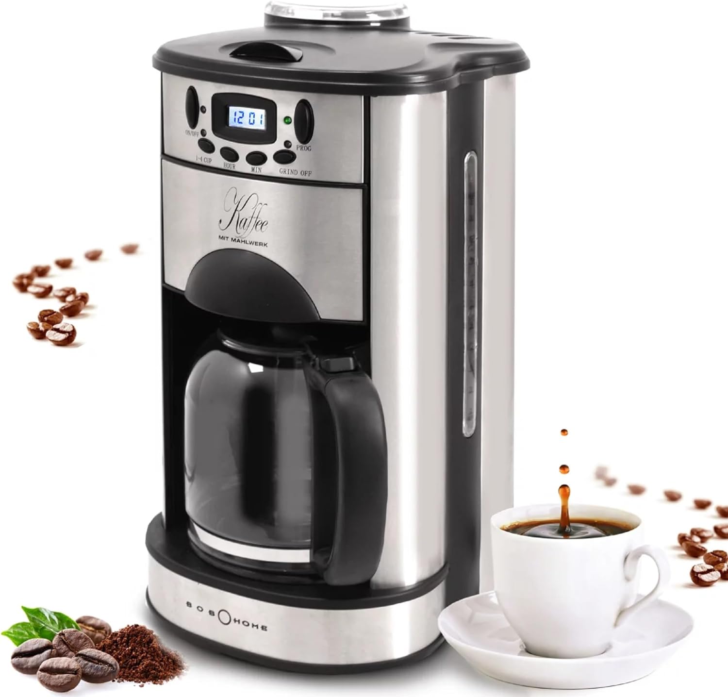 Syntrox Germany Coffee Machine with Grinder
