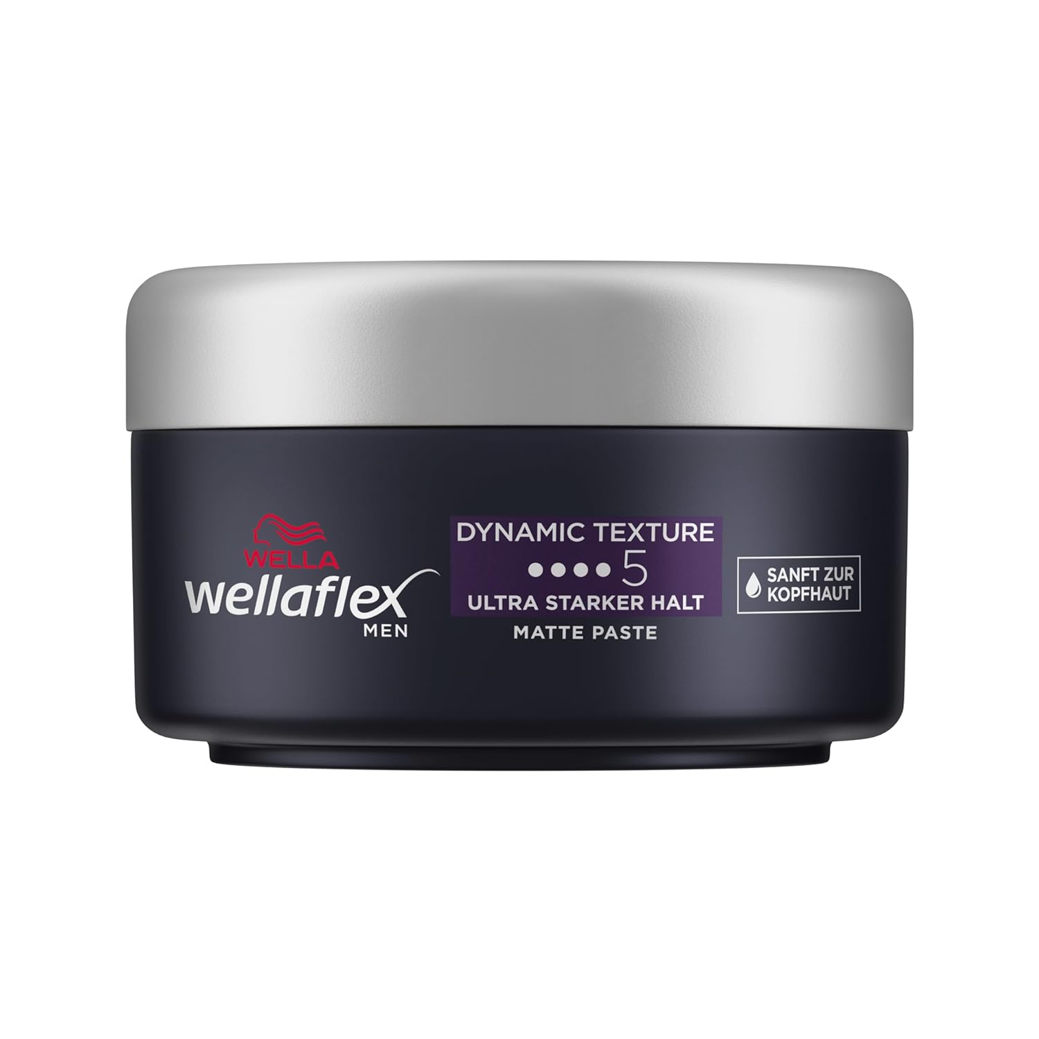 Wellaflex Men Dynamic Texture Matte Matte Matte Styling Paste Ultra Strong Hold Finish Dermatologicalally Tested 75 ml