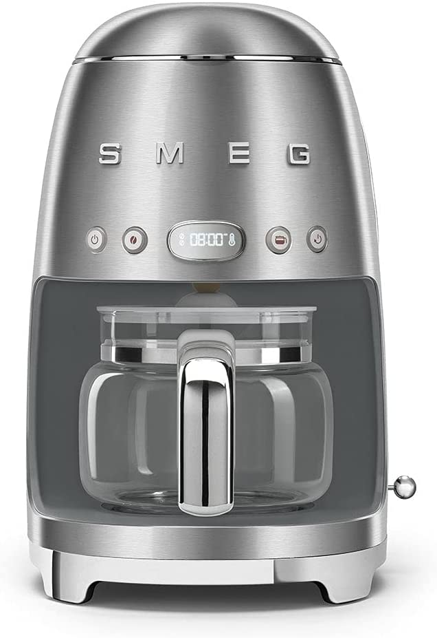 Smeg DCF02SSEU Filter Coffee Machine, 18/8 Stainless Steel