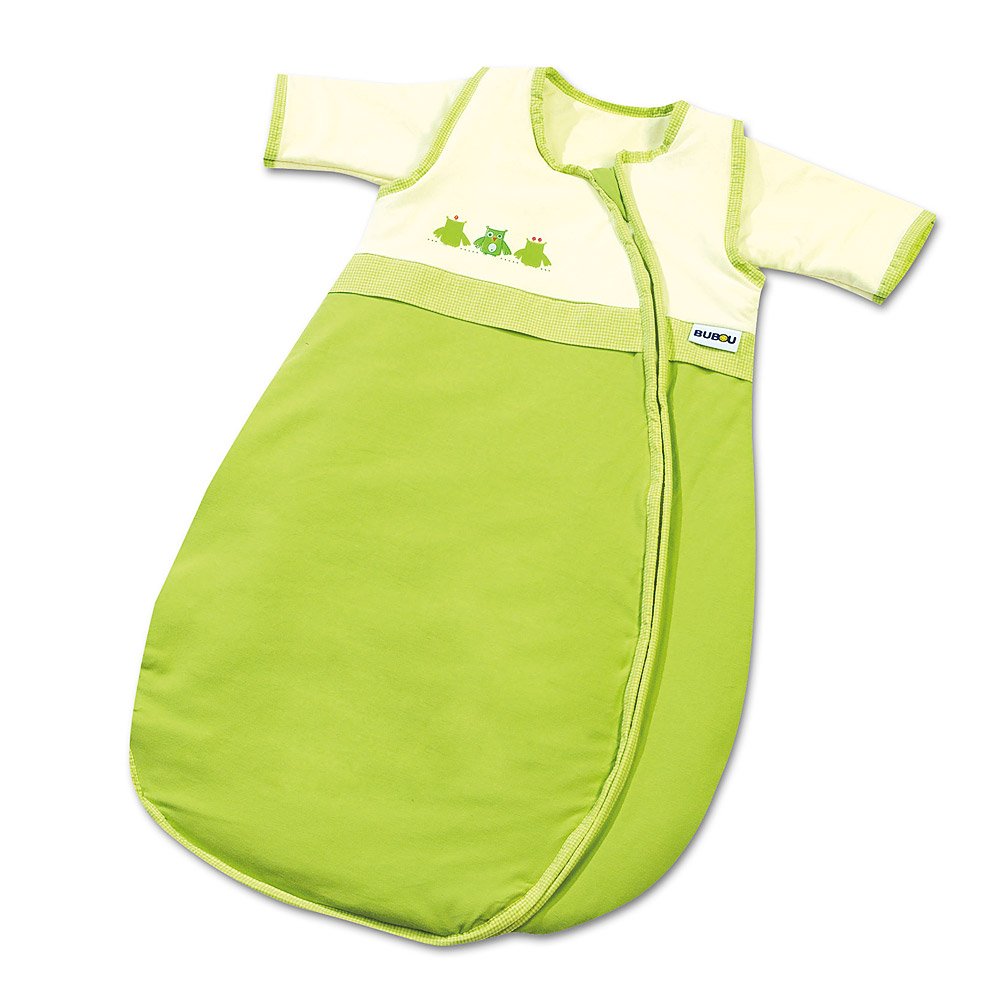 Gesslein Bubou Design 022 Temperature-Regulating Sleeping Bag for Babies / Children Size 110 Green with Owls