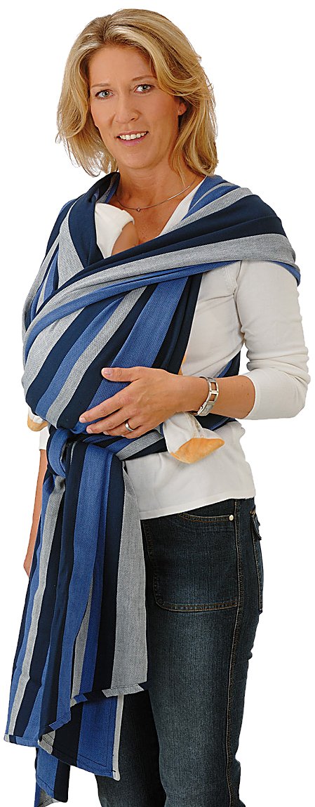 HOPPEDIZ Montreal Baby Sling with Tie Guide [Light Quality 5.40 m