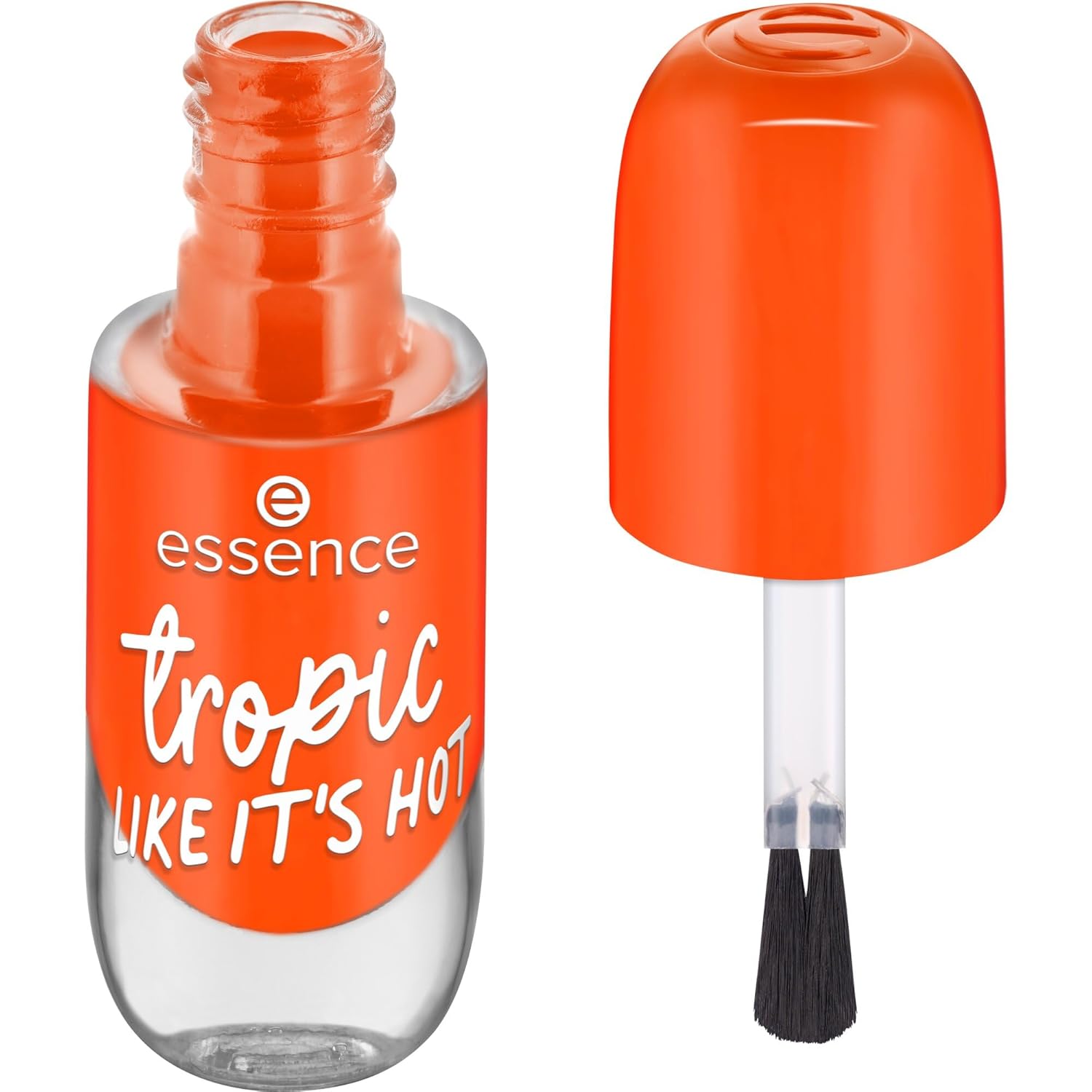 Essence Cosmetics Gel Nail Color, Nail Polish, Orange, Long-Lasting, Express Result, Quick-Drying, Glossy, Vegan, No Microplastic Particles, No Perfume, No Parabens, Pack of 1 (8 ml)