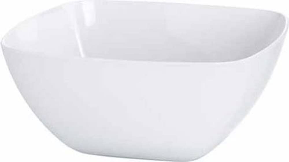 Emsa Vienna 506681 Square Plastic Bowls for Salad,, white, 14 cm