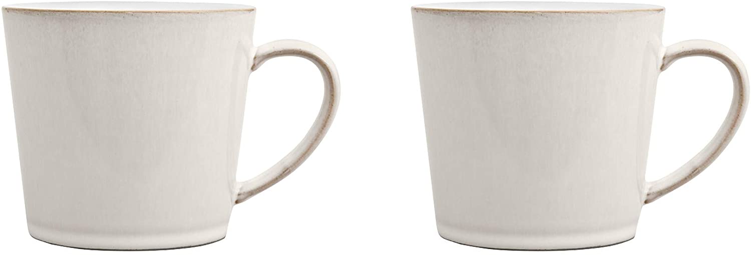 Denby Azure Earthenware Natural Canvas 2 Mugs