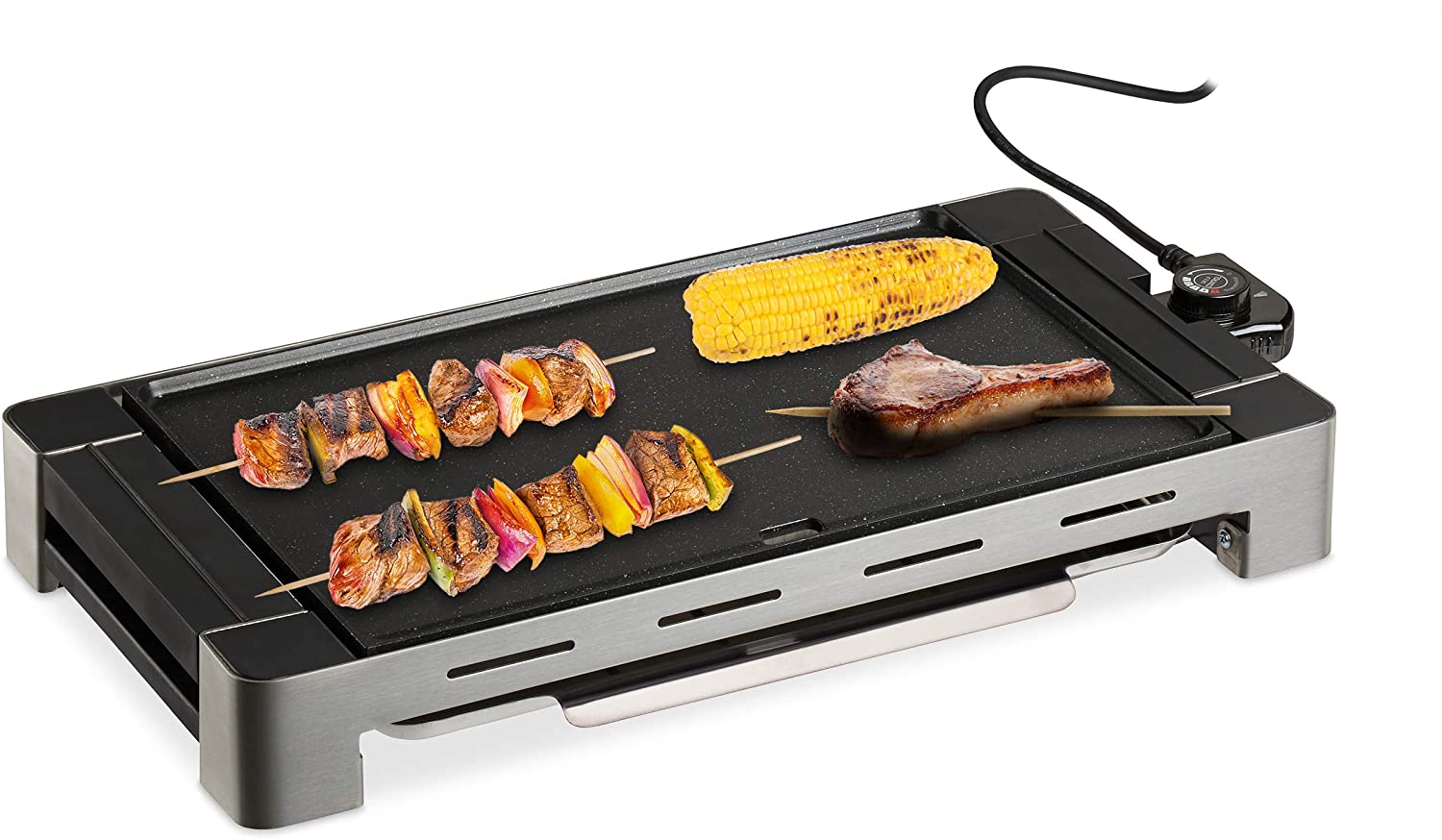 Relaxdays Electric Table Barbecue with Air Conditioning Grill 1500 W Remova