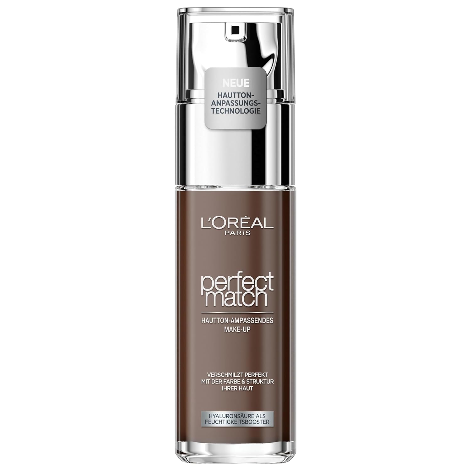 L \ 'Oréal Paris Perfect Match-up No. 12.n Ebony, Liquid Foundation with Hyaluron and Aloe Vera, 30 ml